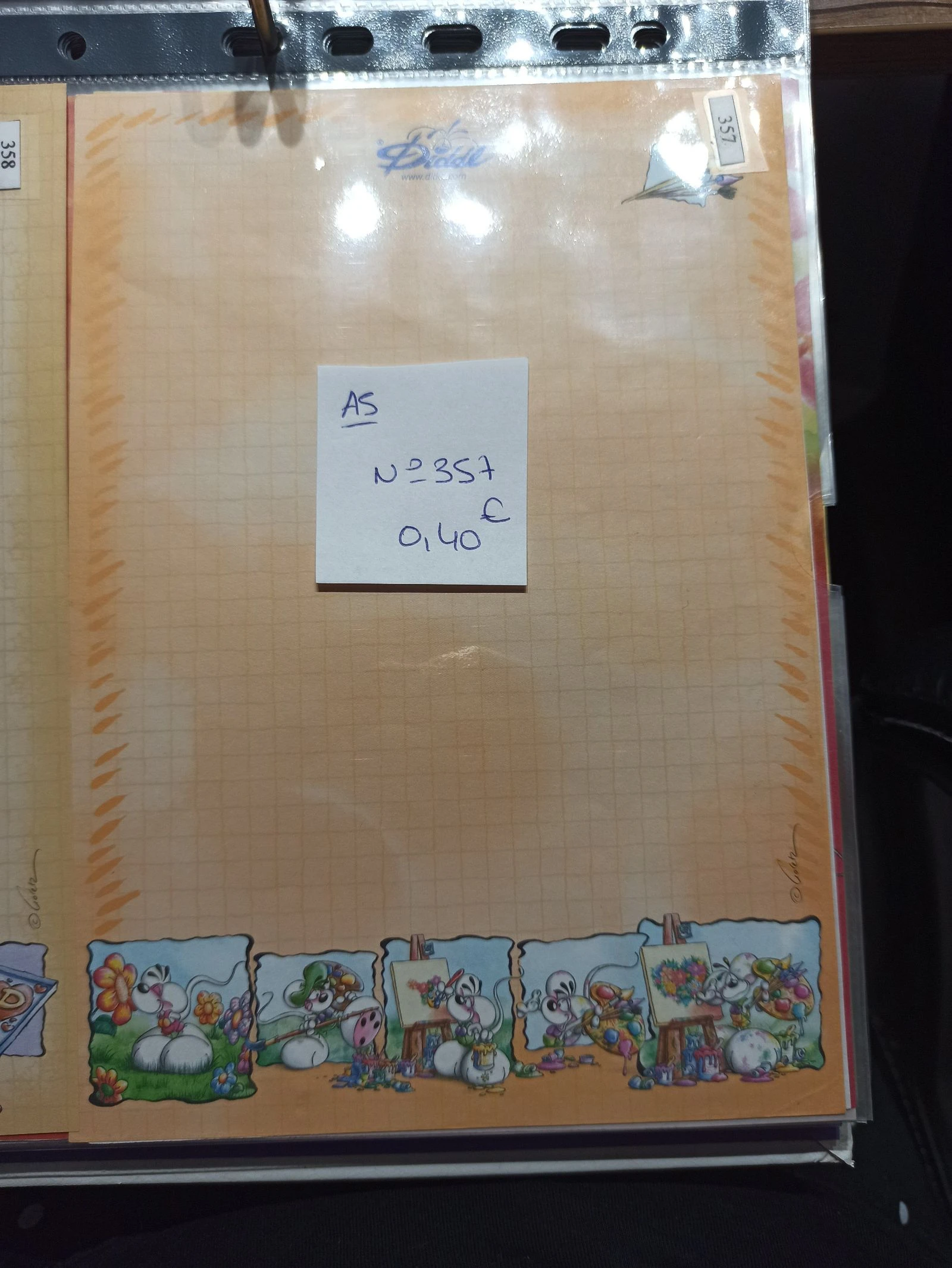 Feuille Diddl A5 357 0,40e 